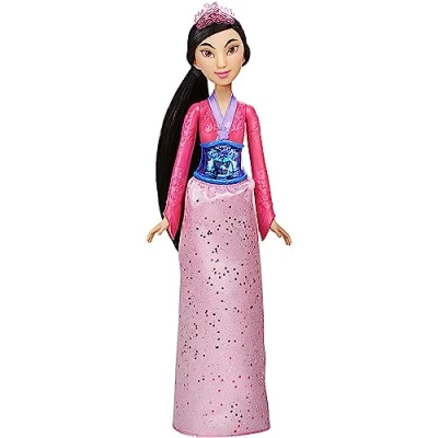 Image de Disney Princesses, Poussière d&#039;étoiles, poupée Mulan avec Jupe et Accessoires, Jouet pour Enfants, à partir de 3 Ans