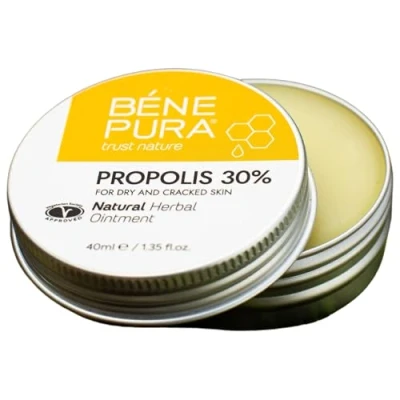 Image de BenePura Pommade Propolis Pour Peau Sèche et à Problèmes l&#039;Eczéma le Psoriasis Hydrate la Réduit les Rides Boutons Naturelle avec 30% de 40 ml