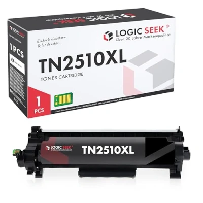 Image de Logic Seek TN2510XL Cartouche Toner Compatible Brother TN 2510XL TN2510 HL L2400DWE MFC L2835DW DCP L2660DW L2445DW L2827DW (Black)