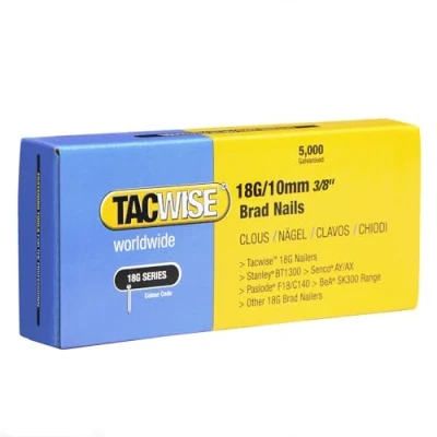 Image de Tacwise Boîte de 5 000 Clous Finition Type 18 G 10 m, Argent