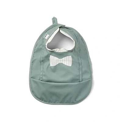 Image de Elodie Details Bavoir Bébé Imperméable Souple Récupérateur Design Scandinave Pebble Green