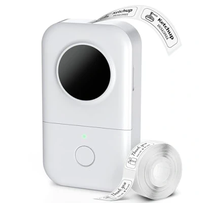 Image de Phomemo Label Maker Machine, D30 Portable Bluetooth Printer with Tape Handheld, Multiple Templates Available for Smartphone Easy to Use Office Home Organization USB Rechargeable