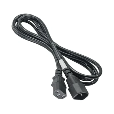 Image de AKYGA AK PC 02A Câble d&#039;alimentation pour 3 Broches coudé IEC C13 EU CEE 7/7 1,5 m Noir