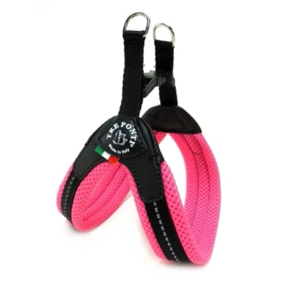 Image de Tre Ponti Easy Fit Mesh Fix Neon Harnais pour Chien Rose, T.1 (1 3 KG)