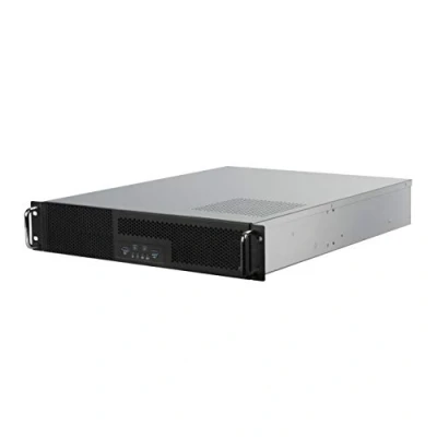 Image de SilverStone Technology RM23 502, Châssis de Serveur Stockage Industriel ATX rackable Double Baie Disque 5,25 Pouces 2U avec Interface USB 3.1 Gen1, SST 502