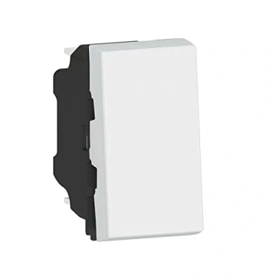 Image de Legrand Poussoir lumineux avec voyant Mosaic Easy Led 6A 1 module blanc