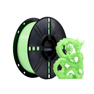 Image de PLA Plus (PLA+) Filament 3D transparent 1,75 mm d&#039;impression Précision dimensionnelle +/ 0,02 Bobine de 1 kg (2,2 LBS) pour imprimante 3D, Vert