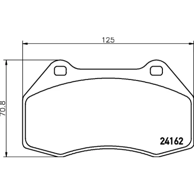 Image de HELLA 8DB 355 012 151 Jeu de plaquettes frein non préparé pour indicateur d&#039;usure RENAULT: CLIO 3, MEGANE 3 Coupe, 2, ALPINE: A110 II