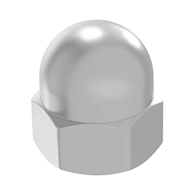 Image de Écrou borgne SECCARO M12, acier inoxydable V2A VA A2, DIN 1587, hexagone, forme haute, 20 pièces
