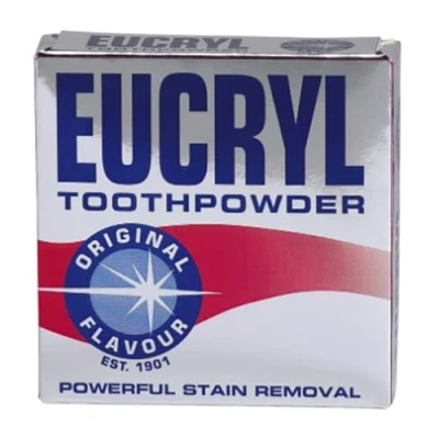 Image de Eucryl Original Flavour Poudre de blanchiment des dents, détachant puissant, pour taches tabac, thé, café et vin, action polissage unique, 1 x 50 g
