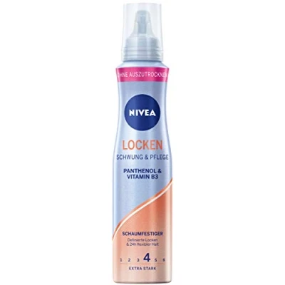 Image de NIVEA Mousse de soin pour cheveux bouclés avec panthénol et vitamine B3 150 ml