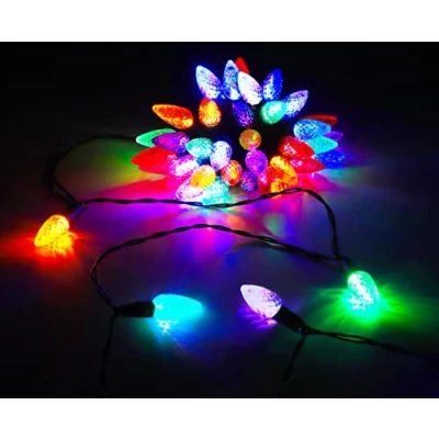 Image de Christmas Concepts® 40 multi statique / l&#039;étincellement A MENÉ des lumières de Pomme pin (L11)