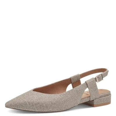 Image de s.Oliver Ballerines, Femme, Taille: 41, Champagne glit Textile