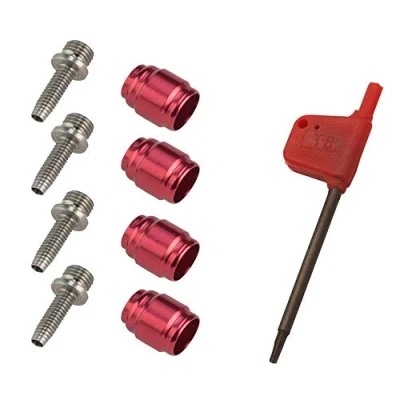 Image de CYCEARTH 4 Ensembles de vélos Olive Connexion Insérer Huile Kit Fixation pour Avid Sram vélo à Disque hydraulique StealthamaJig Flexible Frein Stealth A MAJIG Installation Rapide