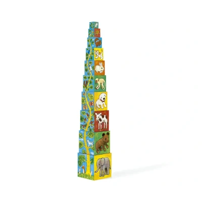 Image de Djeco BUCH Blocs de construction pour enfants, Taille: One Size, Multi coloured