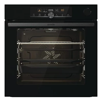 Image de Gorenje BPSA 6747 OptiBake Four 77L Pyrolyse SteamAssist Tactile PizzaMode 300C Noir