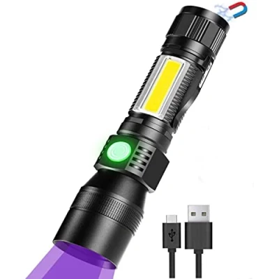 Image de Fay Bless Lampe Torche UV, USB C Magnétique Rechargeable de Poche LED 3 en 1, 7 Modes （1PC)