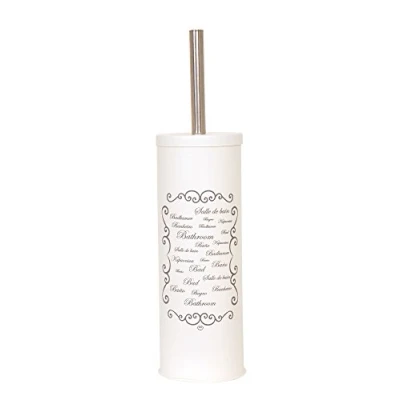 Image de MSV Brosse WC avec Support Acier Paris Crème