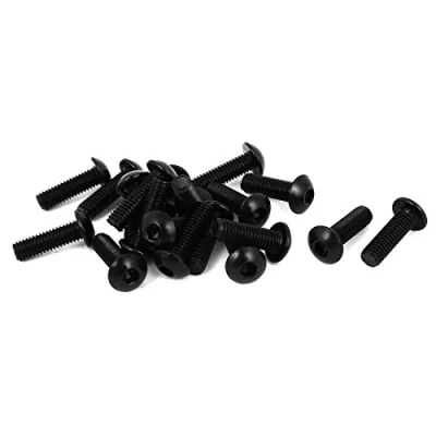 Image de sourcing map # 10 32 x 5/8&quot; UNF 10.9 vis à tête hexagonale six pans creux en acier allié noir 20 pcs