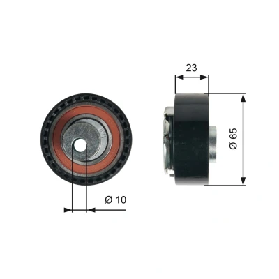 Image de GATES T43228 Poulie tendeur, courroie crantée Tru Power