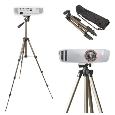 Image de TronicXL Trépied 19P 105 cm pour mini vidéoprojecteur compatible avec Dell M110 M115 HD Anker Nebula Capsule Max Mars I II 1 2 Pro Elephas 4500 vivitek Artlii VANKYO Leisure VicTsing