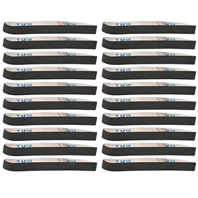 Image de 20 Pièces Bande Abrasive 520x20mm Bandes Abvasives Rouleaux de Papier Verre Abrasif Meulage Mental Polissage Outil D&#039;ébavurage pour Ponceuse à Bande(80#)