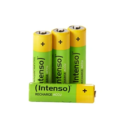 Image de Intenso Energy Eco HR6 AA Lot de 4 Piles NiMH Rechargeables 2600 mAh sous Blister