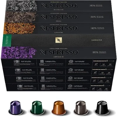 Image de Capsules Nespresso 200 fils solide Lot de différents Intenso dosettes mélange