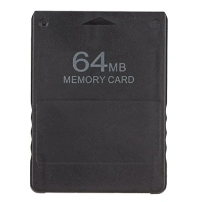 Image de Carte Mémoire pour , de Jeu Haute Vitesse 64 Mo FMCB V1.966 Données Externe Plug and Play Console 2(Le Noir)