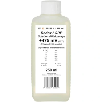 Image de Measury Redox solution d&#039;étalonnage 475mV 250 ml, de calibrage ORP tampon liquide