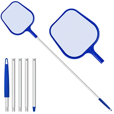 Image de Jsdoin épuisettes de Surface pour Piscine, Filet épuisette Piscine avec 120CM Télescopique Réglable Nettoyer la Fontaine Bassins