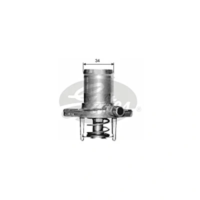 Image de GATES TH15289G1 Thermostat d&#039;eau 87 avec joints boîtier RENAULT: CLIO 2, Kangoo I, I Express