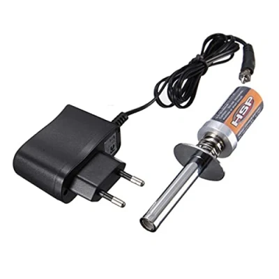 Image de RUIZHI HSP Nitro Starter Kit Bougie Allumeur pour RedCat Propulsé 1/8 1/10 RC Voiture (Prise Standard Européenne)