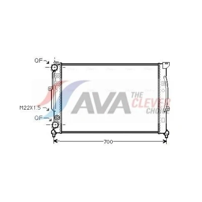 Image de PRASCO AIA2123 Radiateur du moteur Aluminium 630 396 32 avec raccords rapides ailettes jointes mécaniquement AUDI: A6 C5 Avant, A4 B5 Berline