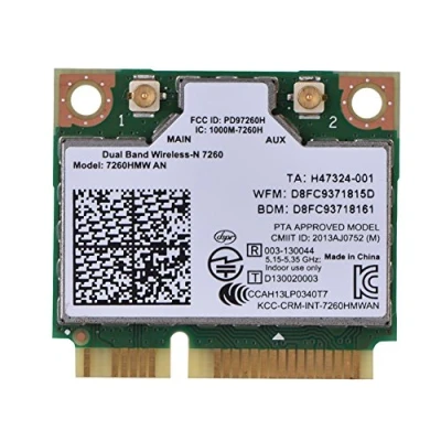 Image de Carte Bluetooth WiFi Double Bande sans fil 300 Mbps Réseau PCI E pour Intel 7260 un 7260hmw