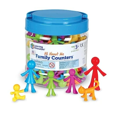 Image de Learning Resources Membres de la famille All About Me à compter (jeu 72)