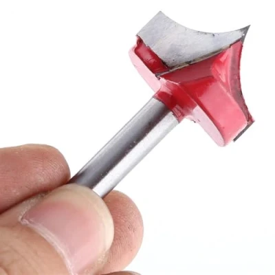 Image de Mèches de routeur à tige 6mm, rainure en V, pointe d&#039;aiguille, fraise bout gravure Cnc, outil sculpture for le travail du bois, fraise(8mm)