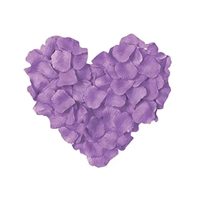 Image de SHATCHI Lot de 1 000 pétales Rose en Soie Violet Clair pour la fête des mères, Un Mariage, Anniversaire baptême