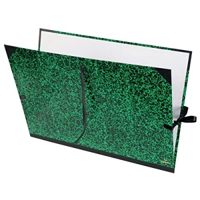 Image de CANSON Carton à dessin Annonay avec fermeture ruban vert 78 x 115 mm