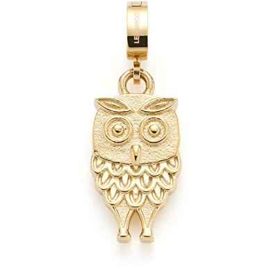 Image de Leonardo Jewels 022886 Lilo Clip&amp;Mix Pendentif en forme de chouette Acier inoxydable Doré 2,5 cm, 2.6, inoxydable, Pas gemme