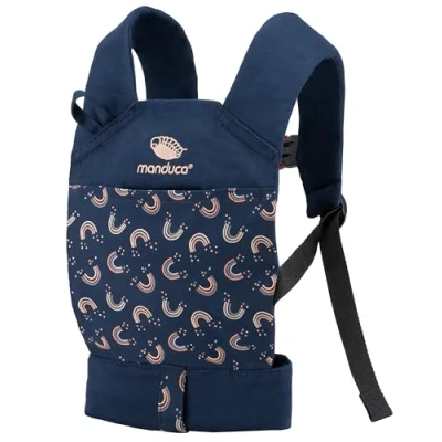 Image de manduca Porte poupée &gt; Doll Carrier &lt; pour Poupées et Peluches, Coton Bio, Convient aux Jeunes Enfants à partir de 18 Mois (RainbowNIght)