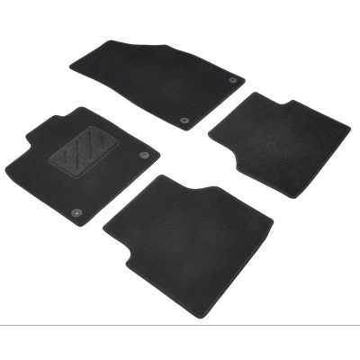 Image de WALSER Standart 80778 Ensemble de tapis sol Polyester, PP (polypropylène) avant et arrière anthracite / noir Sur mesure