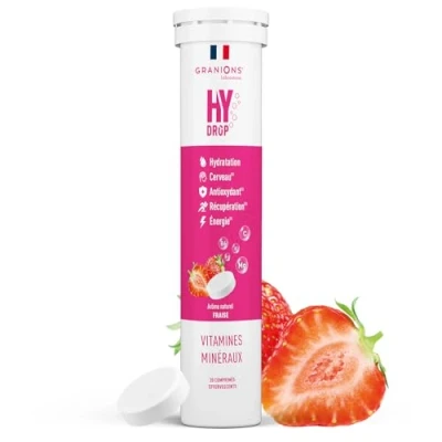Image de Granions Hydrop Fraise 20 Comprimés Effervescents