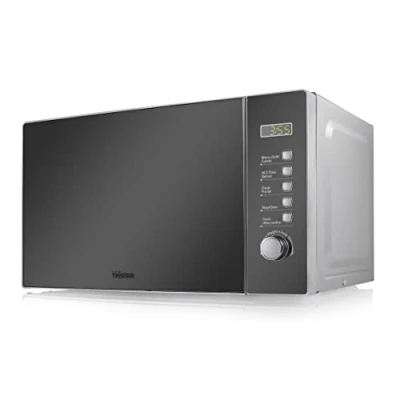 Image de Tristar Micro Ondes avec Gril, 800 Watt, Capacité 20 L, 8 Niveaux de Puissance, Fonction Décongélation, Minuteur, Mirror Door, Blanc, MW 2705