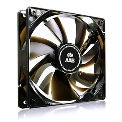 Image de AABCOOLING Super Silent R12 120mm Ventilateur pour Boîtier PC, CPU Processeur Silencieux et Efficace avec 4 Pads Anti Vibrations 12V Ventilation PC 9cm, Ventilo Fan 12,9 DB(A) 64,5 m3/h