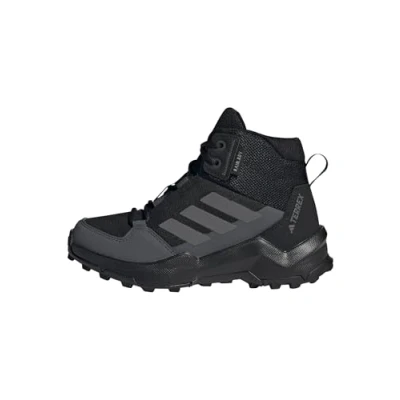 Image de Adidas Terrex AX4R MID RAIN.RDY Unisex Chaussures de marche pour enfants, Taille: 29, Core black/grey four/grey six Tissu / matière synthétique