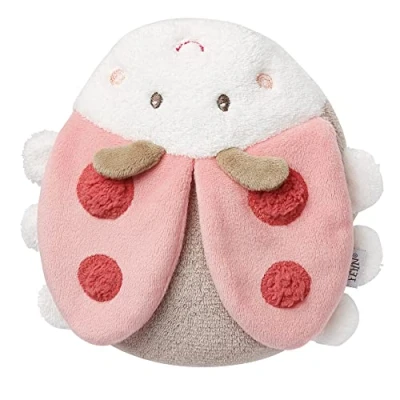 Image de Fehn 068566 Bouillotte Coccinelle Coussin Chauffant/Rafraîchissant Bienfaisant aux Noyaux de Cerise dans une Adorable Forme Pour Bébés et Tout Petits dès 0 Mois Taille 18 cm