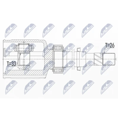 Image de Jeu de joints, arbre transmission NTY NPW NS 093