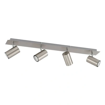 Image de Lindby Spot Joffrey à intensité variable (Moderne) en Gris Métal e. a. pour Salon &amp; Salle manger (à 4 lampes, GU10), Lampe encastrable, plafonnier, applique