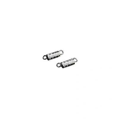 Image de Fermoir rayher platine 4x16mm 3 pièces blanc mixte